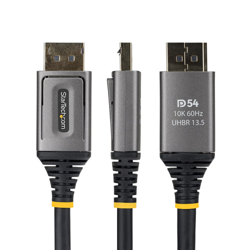 StarTech.com 1m DisplayPort 2.1 Cable, VESA Certified DP54 DisplayPort Cable, Uncompressed 8K 60Hz, 10K 60Hz/8K 144Hz/4K 240Hz w/DSC 1.2a, DP 2.1 Monitor Cord