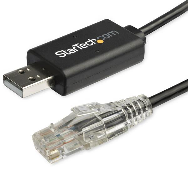 Startech ICUSBROLLOVR, 6 ft (1.8 m) Cisco USB Console Cable, USB to RJ45 Rollover Cable, 460Kbps, Windows, Mac and Linux Compatible, 2 Years Warranty
