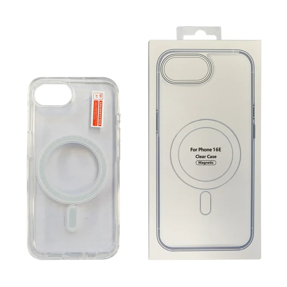 USP Apple iPhone 17e /  iPhone 16e (6.1') Clear Case with MagSafe - Built-in magnets, Scratch Resistant, Crystal Clear,Shockproof, 3 Years Warranty