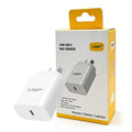 USP 45W GaN Single USB-C PD Power Adapter - White, Compact Design, Smart and Reliable, Built-in Safety Protection, 3 Years Warranty