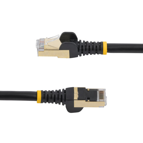 StarTech.com 3m CAT6a Ethernet Cable - 10 Gigabit Shielded Snagless RJ45 100W PoE Patch Cord - 10GbE STP Network Cable w/Strain Relief - Black Individually Tested/Wiring is UL Certified/TIA
