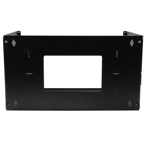 StarTech.com 2-Post 4U Open Frame Wall Mount Network Rack with Built-in Shelf, Wall Mount Data Rack with Adjustable Depth for AV / Computer / IT Equipment, Small Wall-Mount Server Rack - TAA Compliant