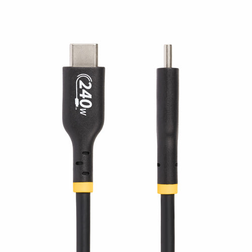 StarTech.com 6.6ft (2m) USB-C Charging Cable, Charge & Sync, 240W (5A) PD EPR, USB 2.0 Laptop Charger Cable, USB-IF Certified, TPE Jacket - Black USB C Charging Cord