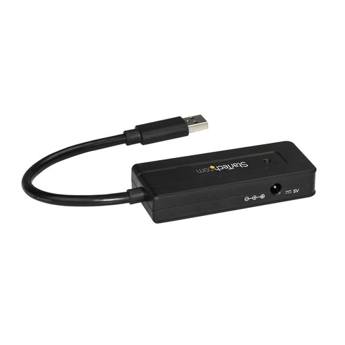 StarTech.com 4 Port USB 3.0 Hub (SuperSpeed 5Gbps) with Fast Charge – Portable USB 3.2 Gen1 Type-A Laptop/Desktop Hub - USB Bus Power or Self Powered for High Performance – Mini/Compact