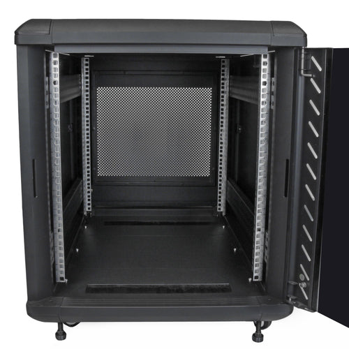 StarTech.com 12U Enterprise-Grade Flat Pack Server Rack Cabinet, 19in Enclosed 4-Post Rack with 29in (75cm) Mounting Depth and 1764lb (800kg) Weight Capacity