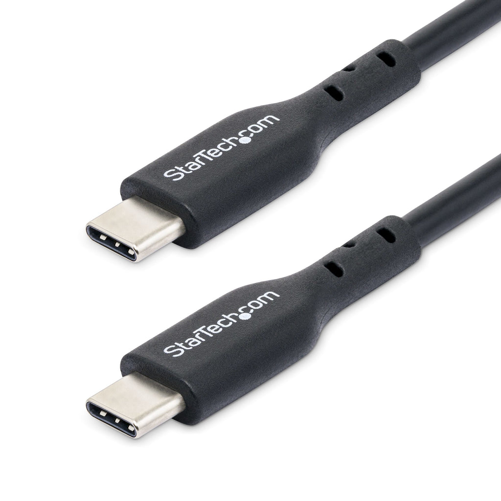 StarTech.com 13ft (4m) USB-C Charging Cable, Charge & Sync, 60W (3A) PD, USB 2.0 Laptop Charger Cable, TPE Jacket - Black USB C Charging Cord