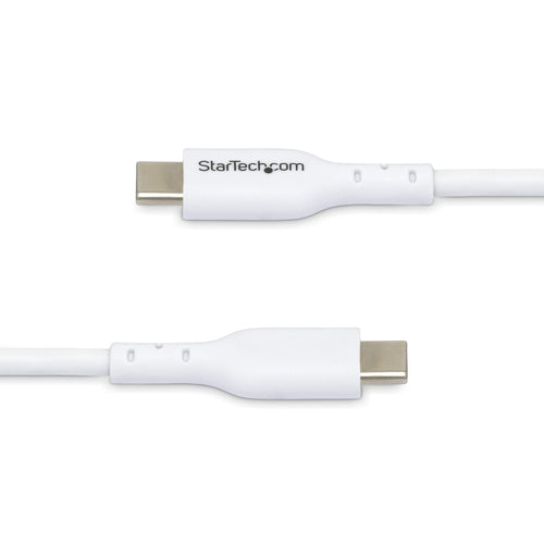 StarTech.com 3ft (1m) USB-C Charging Cable, Charge & Sync, 60W (3A) PD, USB 2.0 Laptop Charger Cable - White USB C Charging Cord