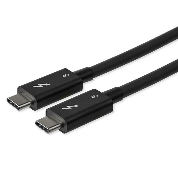 Startech TBLT34MM80CM, Thunderbolt 3 Cable, Length: 0.80m, Black, 2 Year Warranty