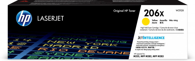 HP W2112X, 206X Yellow Original LaserJet Toner Cartridge, 2 Year Warranty