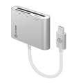 Alogic VPLUCMCR, VROVA Plus USB Type-C Multi Card Reader, Aluminium, Supports SD, SDHC (Secure Digital High Capacity), SDXC (Secure Digital Extended Capacity), microSD and CompactFlash - Downstream: 1 x SD, 1 X micro SD, 1 X Compact Flash