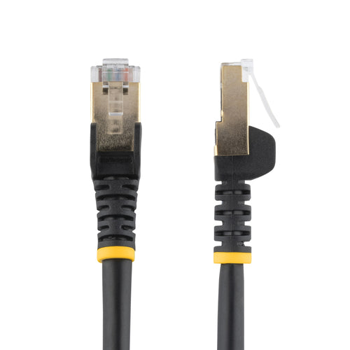 STARTECH.COM 0.50 M CAT6A ETHERNET CABLE 10GbE STP SNAGLESS 100W POE BLACK LTW