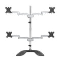 StarTech ARMQUADSS, Quad Monitor Stand, Adjustable, Supports Monitors up to 32", VESA Monitor Mount, 5 Year Warranty