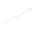 StarTech.com 4"(10cm) Cable Ties - 1/16"(2mm) wide, 7/8"(22mm) Bundle Diameter, 18lb(8kg) Tensile Strength, Nylon Self Locking Zip Ties with Curved Tip - 94V-2/UL Listed, 100 Pack - White - TAA