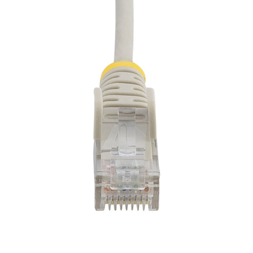 StarTech.com 25cm Gray Slim CAT6 Cable, 10 Pack, Snagless, 100W PoE, UTP, LSZH, 28AWG Pure Bare Copper Wire, Slim RJ45 Network Patch Cord w/Strain Reliefs, Individually Tested