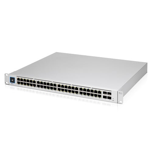 Ubiquiti USW-Pro-48-POE-AU, UniFi 48 port Managed Gigabit Layer2 and Layer3 switch with auto-sensing 802.3at PoE+ and 802.3bt PoE, Touch Display, 600W Gen2, 1 Year Warranty