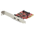 Startech PEXUSB312C3, PCIe USB 3.1 Card, 2x USB C 3.1 Gen 2 10Gbps, PCIe Gen 3 x4, ASM3142 Chipset, USB Type C PCI Express Card, 1 Year Warranty