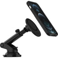 OtterBox Car Dash & Windshield Mount for MagSafe Black-(78-80446),Adjustable Mount,Strong Magnetic Alignment,Holds phone Securely, 2 Years Warranty
