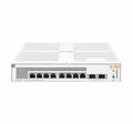 Aruba JL681A, Instant On 1930 Smart Managed PoE Switch, 8x Gigabit RJ45 PoE+ Ports, 2x SFP Ports, PoE Budget: 124W, Limited Lifetime Warranty