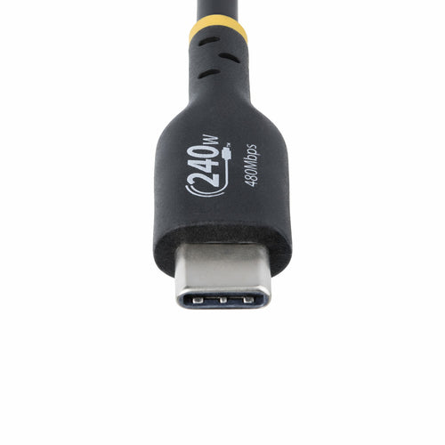 StarTech.com 10ft (3m) USB-C Charging Cable, Charge & Sync, 240W (5A) PD EPR, USB 2.0 Laptop Charger Cable, USB-IF Certified, TPE Jacket - Black USB C Charging Cord