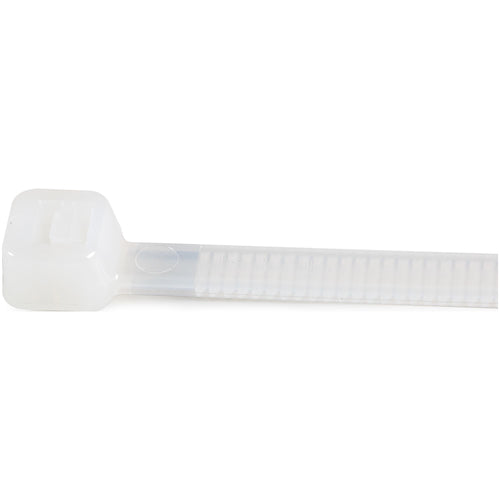 StarTech.com 8"(20cm) Cable Ties - 1/8"(4mm) wide, 2-1/8"(55mm) Bundle Diameter, 50lb(22kg) Tensile Strength, Nylon Self Locking Zip Ties w/ Curved Tip - 94V-2/UL Listed, 1000 Pack - White - TAA