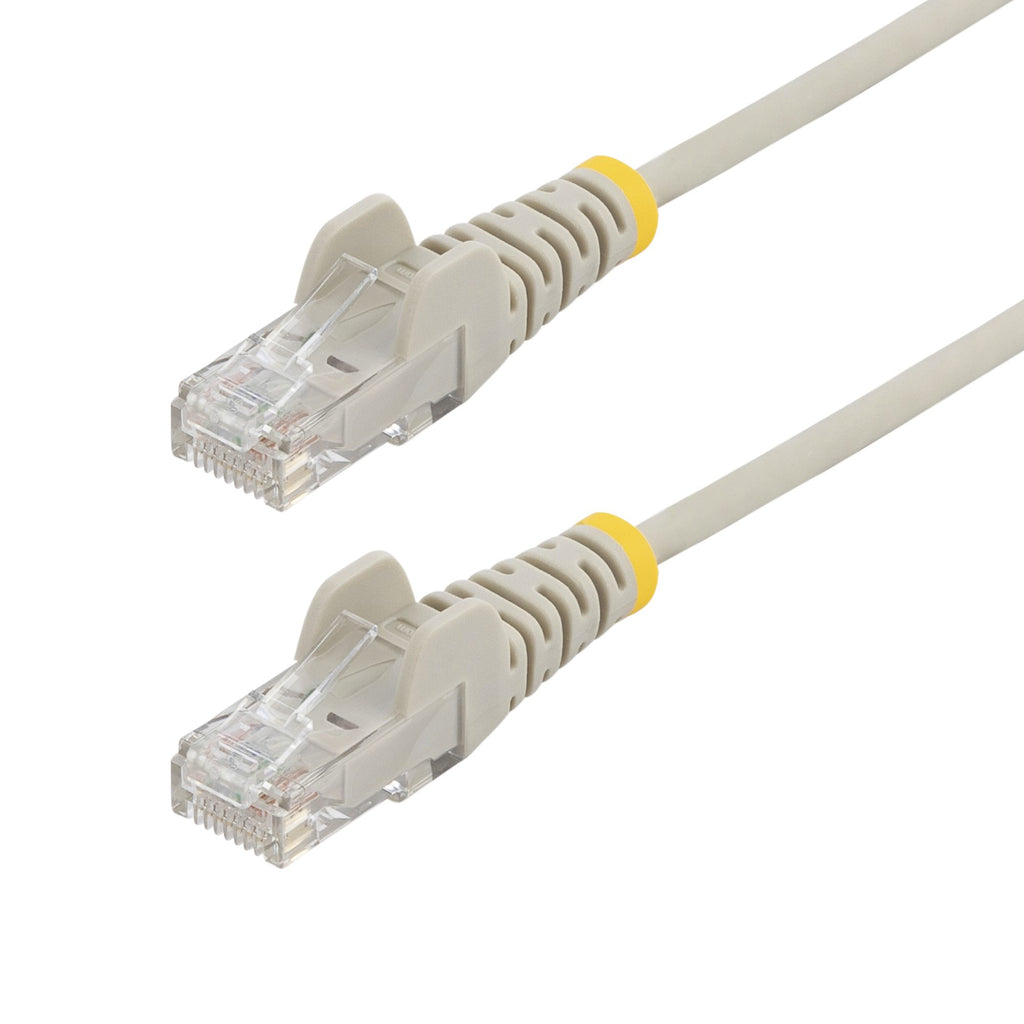 STARTECH.COM.com 15m Gray Slim CAT6 Ethernet Cable, Snagless, 28AWG, LSZH, LTW