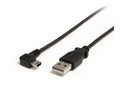 StarTech USB2HABM6RA, USB 2.0 A to Right-Angle Mini-B Cable, 1.8M, USB Type-A Male to Mini USB-B Male, Data Transfer Rate: 480Mbps, Shielded Cable, Black, Lifetime Warranty