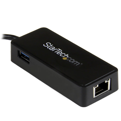 STARTECH USB-C TO GbE ADAPTER, USB 3.0(1), TB3 COMPATIBLE, BLACK, 2YR