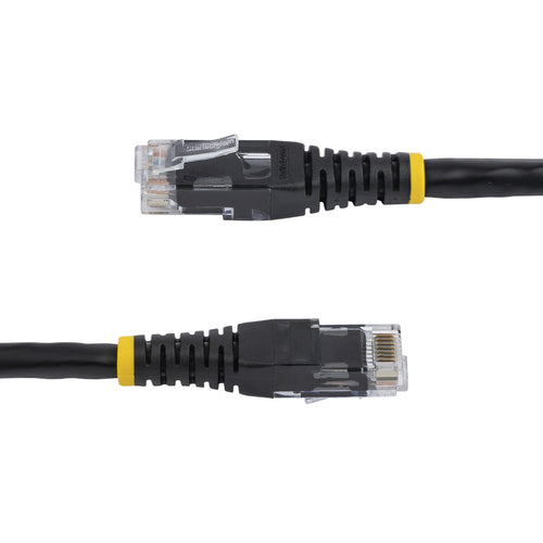 StarTech.com 10ft CAT6 Ethernet Cable - Black CAT 6 Gigabit Ethernet Wire -250MHz 100W PoE RJ45 UTP Molded Network/Patch Cord w/Strain Relief/ Individually Tested