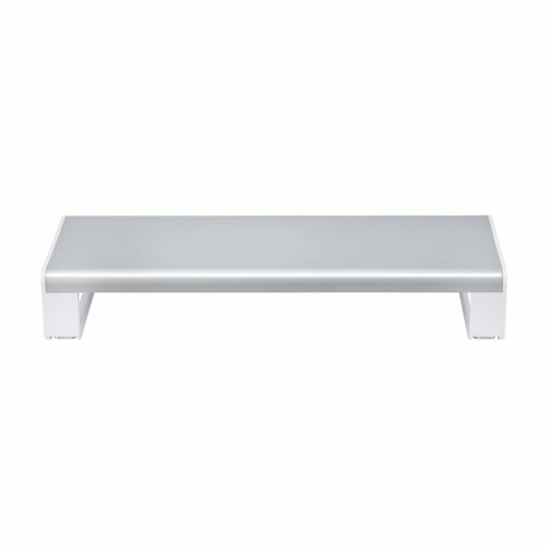 StarTech.com Ergonomic Monitor Riser Stand, Up to 33lb/15kg, Fixed height 3.5in/9cm, Desktop Computer Monitor/Laptop Riser, Steel Platform, Quick Assembly, Optimize Desk Space - TAA
