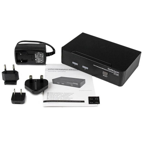StarTech.com 2 Port Professional USB DisplayPort KVM Switch with Audio - TAA