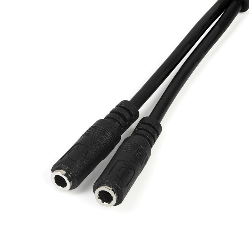 StarTech MUYHSMFF, ION to 2x 3 Position 3.5mm Headset Splitter Adapter - M/F - Headphone / Microphone Combo Jack Splitter - Y Cable 