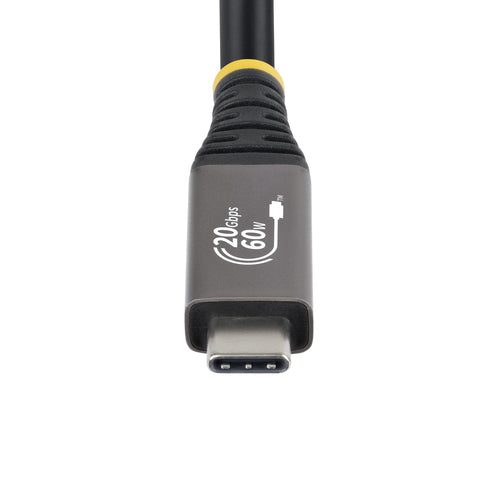 StarTech.com 3m (10ft) USB4 Cable, 20Gbps, USB-IF Certified USB-C Cable, 60W PD, 4K 120Hz DP 2.1, TPE Jacket, Black USB-C Cord