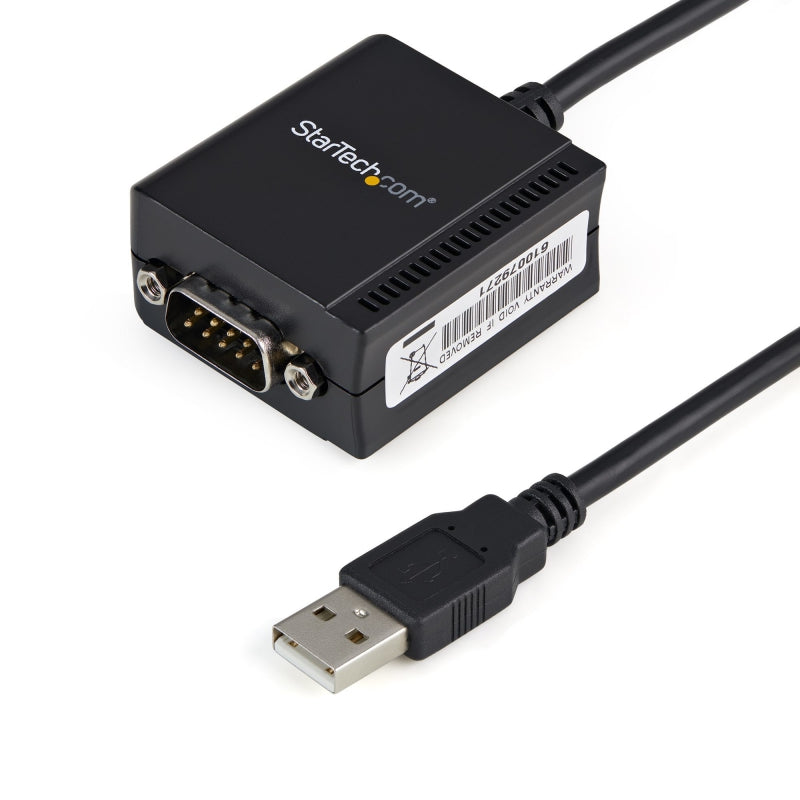 StarTech ICUSB2321F, 1 Port FTDI USB to Serial RS232 Adapter Cable with COM Retention, 1 Year Warranty