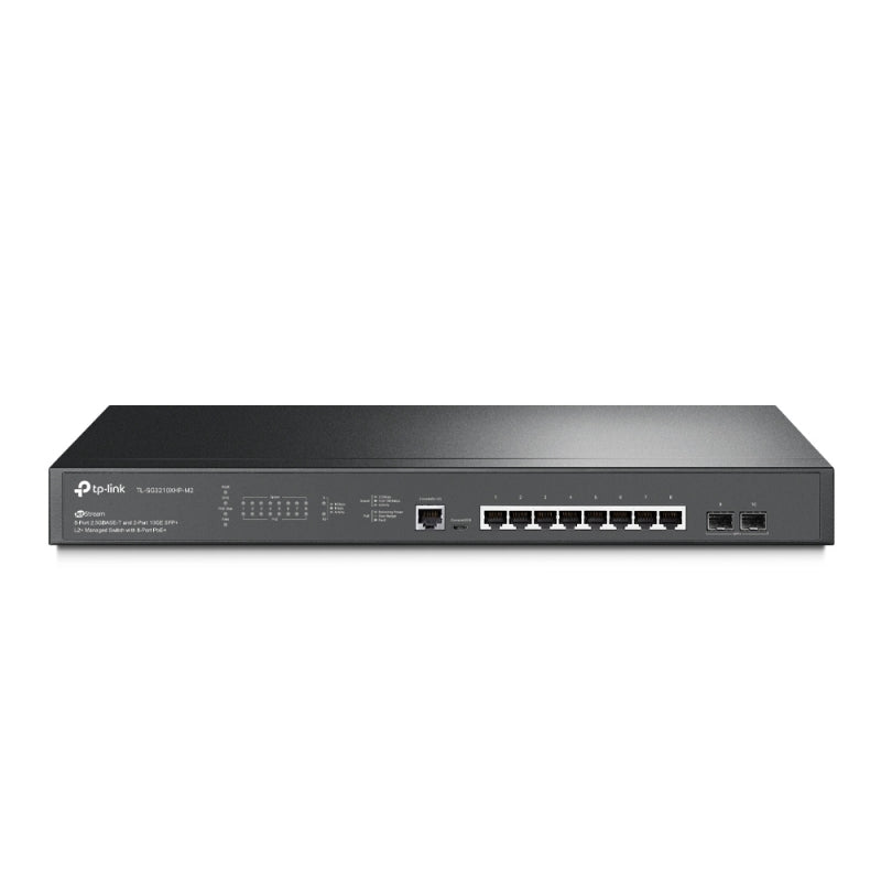 TP-Link TL-SG3210XHP-M2, L2 Managed Switch, 8xPOE Ports, 2xSFP Slots, 2xFan, 5 Year Warranty