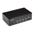 4 Port USB HDMI KVM Switch with Audio - 4K 30Hz Dual Monitor 2 YR