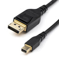 Startech DP14MDPMM2MB, Mini DP to DP, Male to Male, Length: 2m, 1 Year Warranty