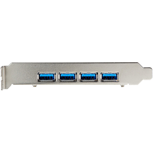 StarTech.com 4-Port USB PCIe Card - 10Gbps USB 3.2 Gen 2 Type-A PCI Express Expansion Card with 2 Controllers - 4x USB-A - USB PCIe Add-On Adapter Card - Windows/Mac/Linux