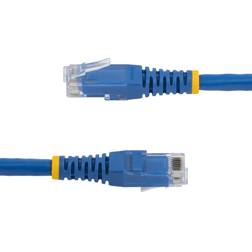 StarTech.com 3ft CAT6 Ethernet Cable - Blue CAT 6 Gigabit Ethernet Wire -250MHz 100W PoE RJ45 UTP Molded Network/Patch Cord w/Strain Relief/ Individually Tested