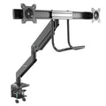 StarTech.com Desk Mount Dual Monitor Arm - Ergonomic Dual Monitor VESA Mount 32" (17.6lb/8kg) Displays - Crossbar Handle for Synchronized Full Motion - Height Adjustable - C-Clamp/Grommet