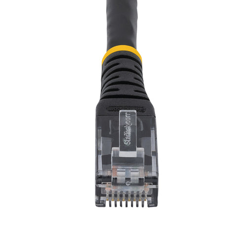 StarTech.com 10ft CAT6 Ethernet Cable - Black CAT 6 Gigabit Ethernet Wire -250MHz 100W PoE RJ45 UTP Molded Network/Patch Cord w/Strain Relief/ Individually Tested