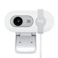 Logitech 960-001618, Brio 100 Webcam, 2MP, FHD, Built-in-Mic, Noise Reducing, USB, Off White, 1 Year Warranty