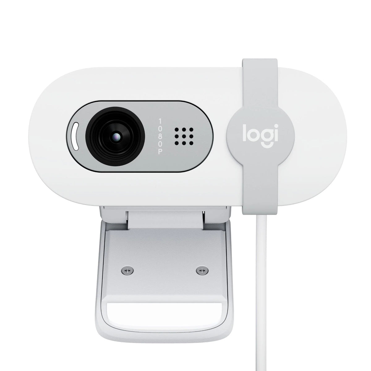 Logitech 960-001618, Brio 100 Webcam, 2MP, FHD, Built-in-Mic, Noise Reducing, USB, Off White, 1 Year Warranty