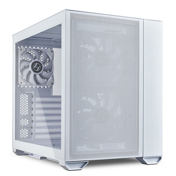Lian Li PC-O11 AMW, Air Mini Mesh, Mini-Tower, Tempered Glass, Drive Bays: 3x3.5", 3x2.5", Expansion Slot: 8, Motherboard Support: E-ATX/ATX/Micro-ATX/ITX, Pre-installed Fan: 3x120mm, White, 1 Year Warranty