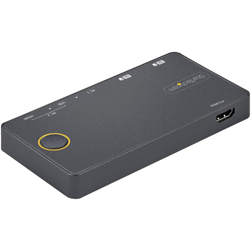 2 Port USB-A + HDMI & USB-C KVM Switch - 1x 4K 60Hz HDMI 2.0 2 YR
