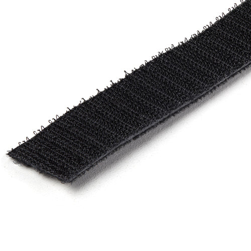 StarTech.com 100ft (30.5m) Hook and Loop Roll, Black, Cut-to-Size Reusable Cable Ties, Bulk Industrial Wire Fastener Tape, Adjustable Fabric Wraps, Reusable Self Gripping Cable Management Straps