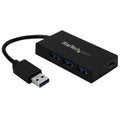 StarTech.com 4 Port USB 3.0 Hub - USB Type-A Hub with 1x USB-C & 3x USB-A Ports (SuperSpeed 5Gbps) - USB Bus Powered - USB 3.2 Gen 1 Adapter Hub - Portable/Laptop USB Hub - TAA