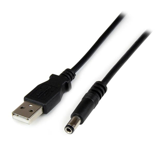 STARTECH 1M USB A TO 5.5mm DC BARREL CONNECTOR (5V), LTW