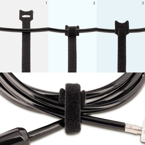 STARTECH.COM 6in Hook and Loop Cable Ties 50pk, Reusable Wire Straps, 2 YR