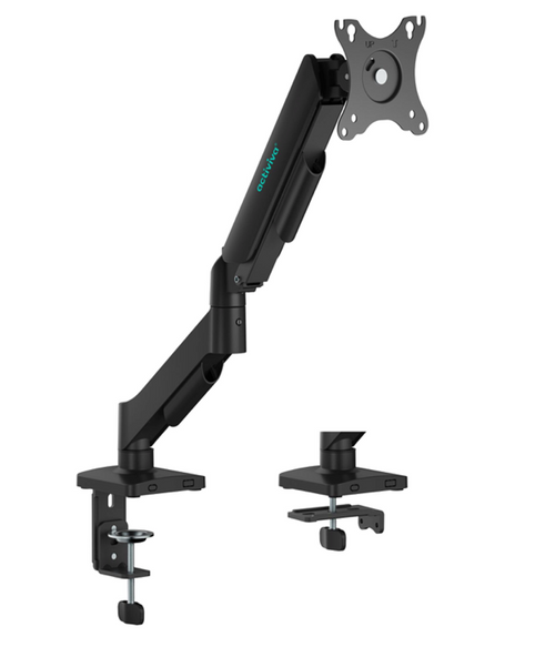 (LS) mbeat® Activiva Ergolife Single-Screen Gas Spring Monitor Arm allows you to smoothly adjust the height angle and tilt of your screen with minimal