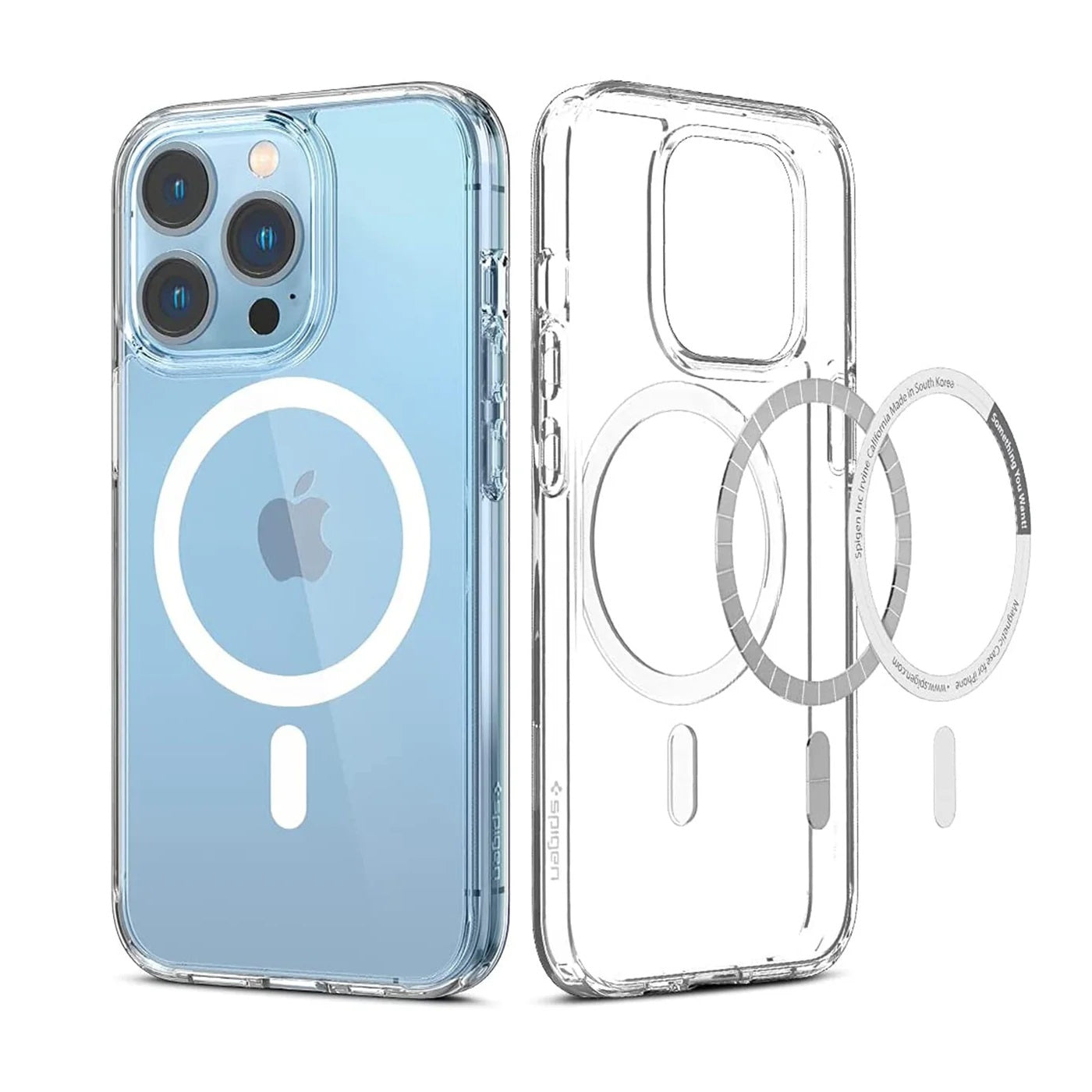 USP Apple iPhone 8 Plus/ iPhone 7 Plus (5.5') Clear Case with MagSafe - Built-in magnets, Scratch Resistant, Crystal Clear, 3 Years Warranty